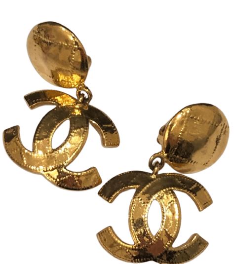 chanel esrrings|chanel symbol earrings.